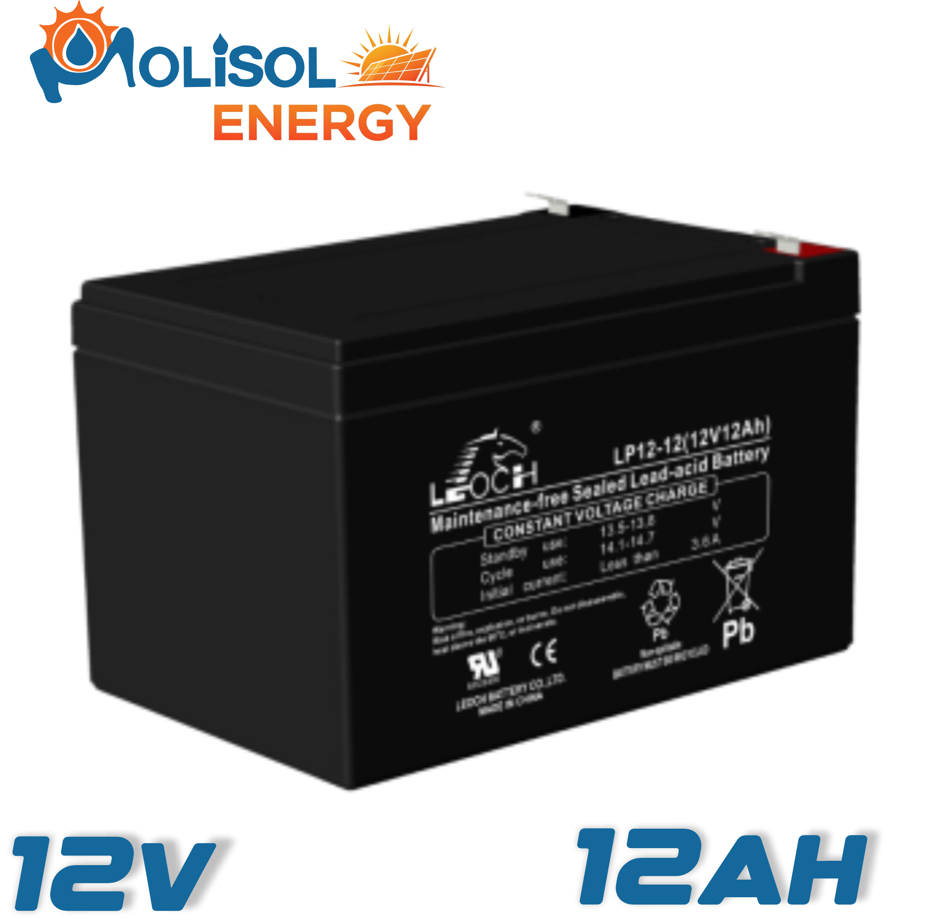 BATERIA TECSOL LEOCH DE 12 AH