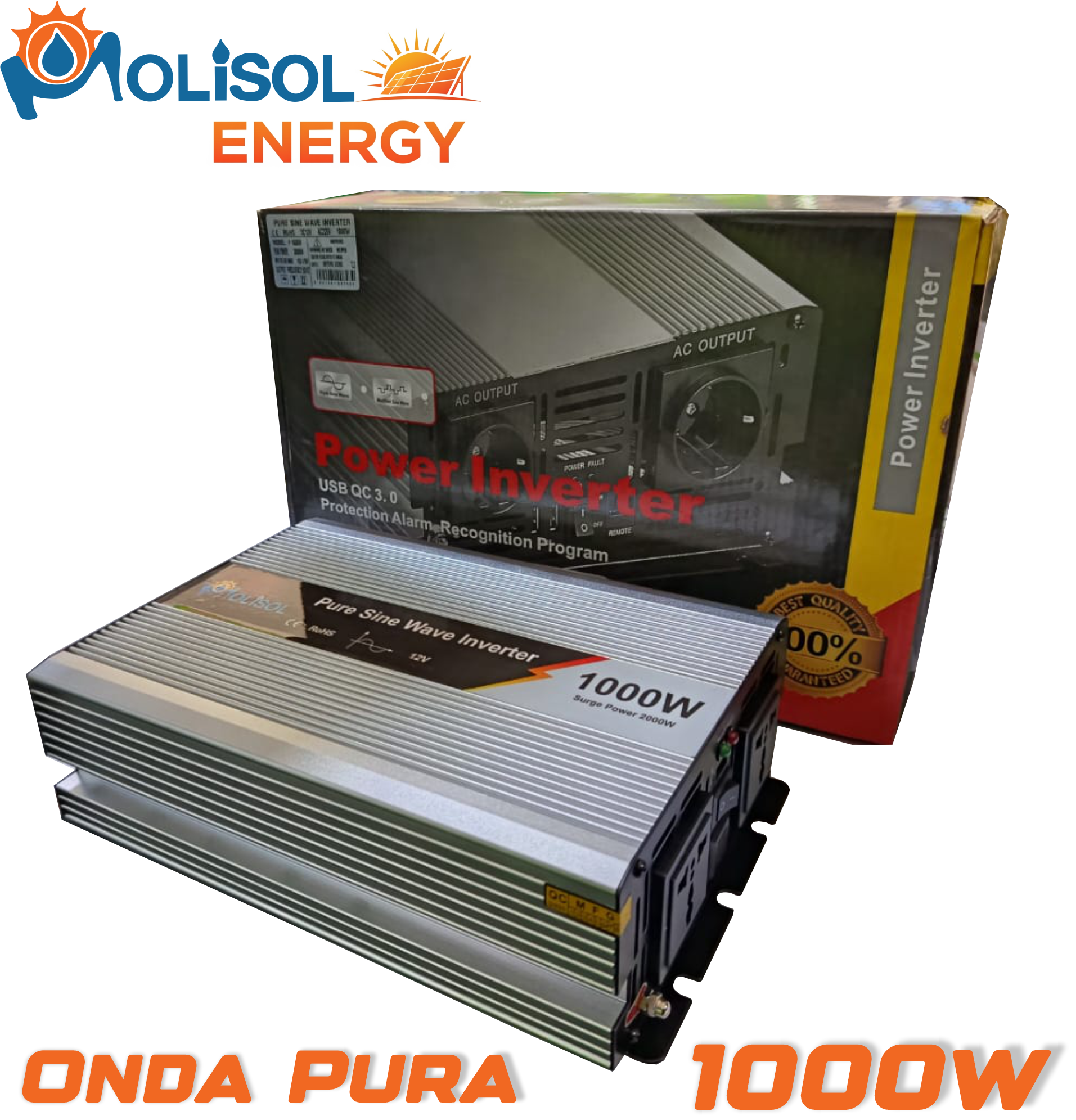 INVERSOR MOLISOL ONDA PURA DE 1000 W